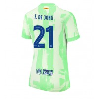 Camisa de time de futebol Barcelona Frenkie de Jong #21 Replicas 3º Equipamento Feminina 2024-25 Manga Curta